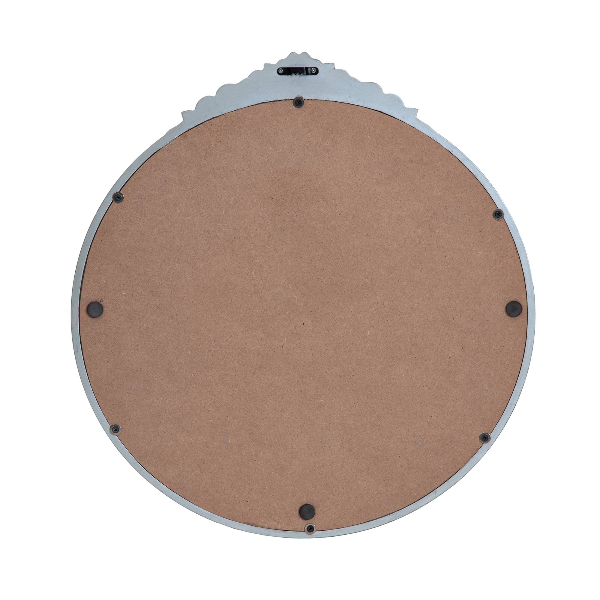 Habitat Alaric 21.5" Pewter Rosette Framed Mirror